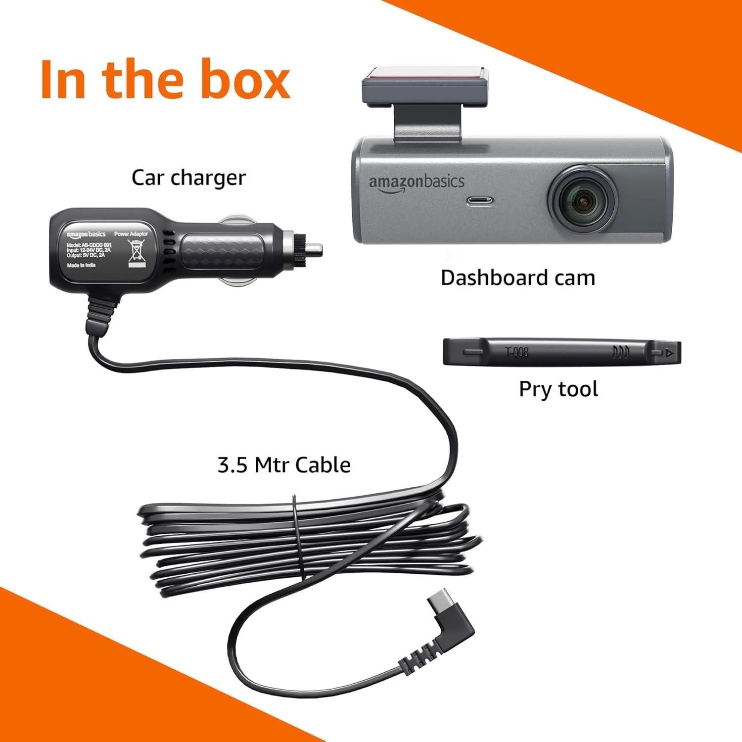 Amazon Basics Car Dash Camera Full HD 1080p, photo 4