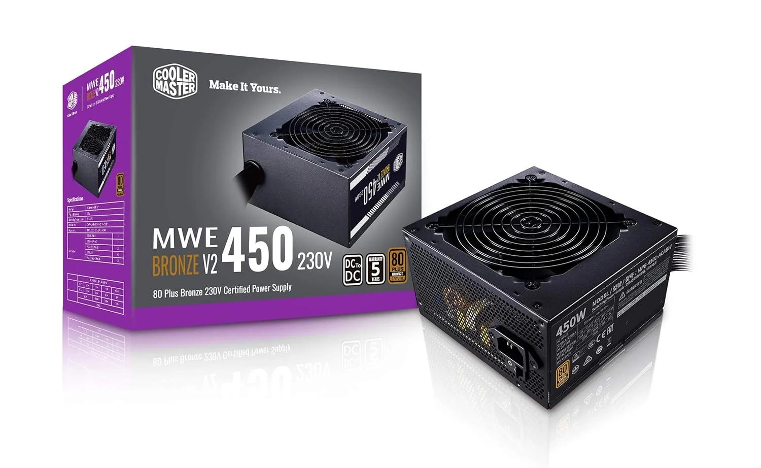 Cooler Master MWE 450 Bronze V2 230V Power Supply, photo 3