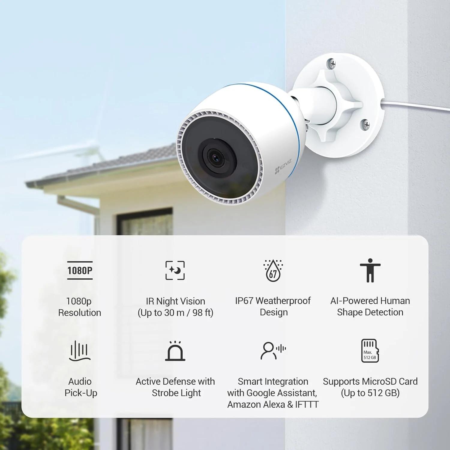 EZVIZ H3c 1080p Outdoor WiFi Camera, photo 4