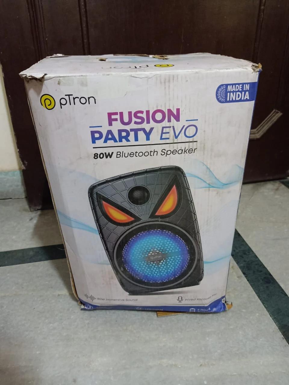 pTron Fusion Party Evo 80W Karaoke Bluetooth Speaker, photo 2