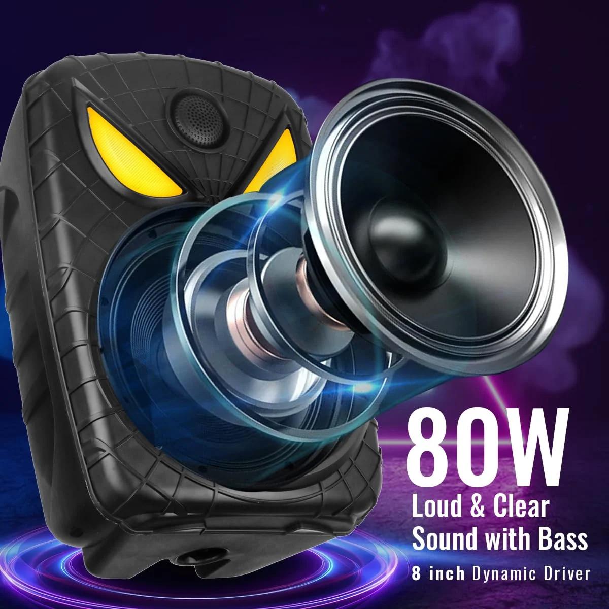 pTron Fusion Party Evo 80W Karaoke Bluetooth Speaker, photo 3