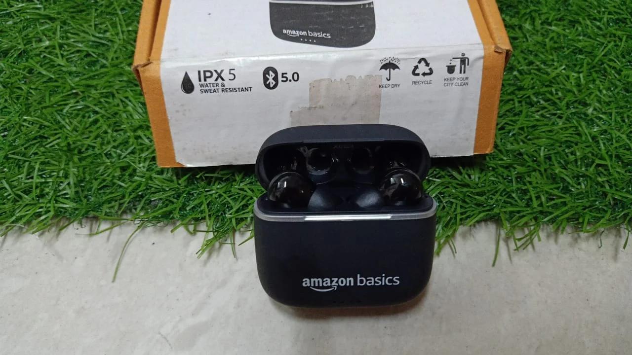 amazon basics Bluetooth 5.0 Truly Wireless in Ear Earbuds, Black, photo 3