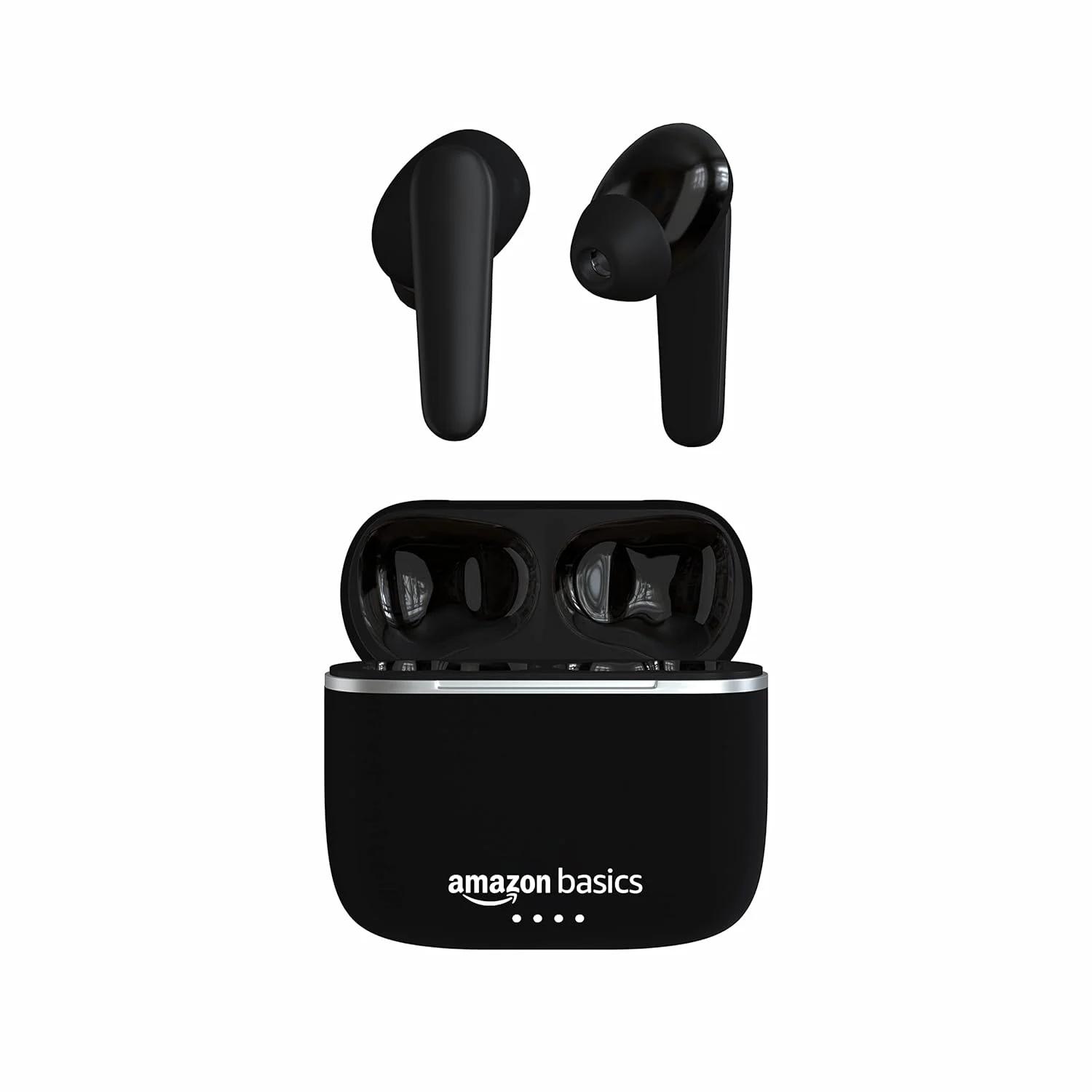 amazon basics Bluetooth 5.0 Truly Wireless in Ear Earbuds, Black, photo 4