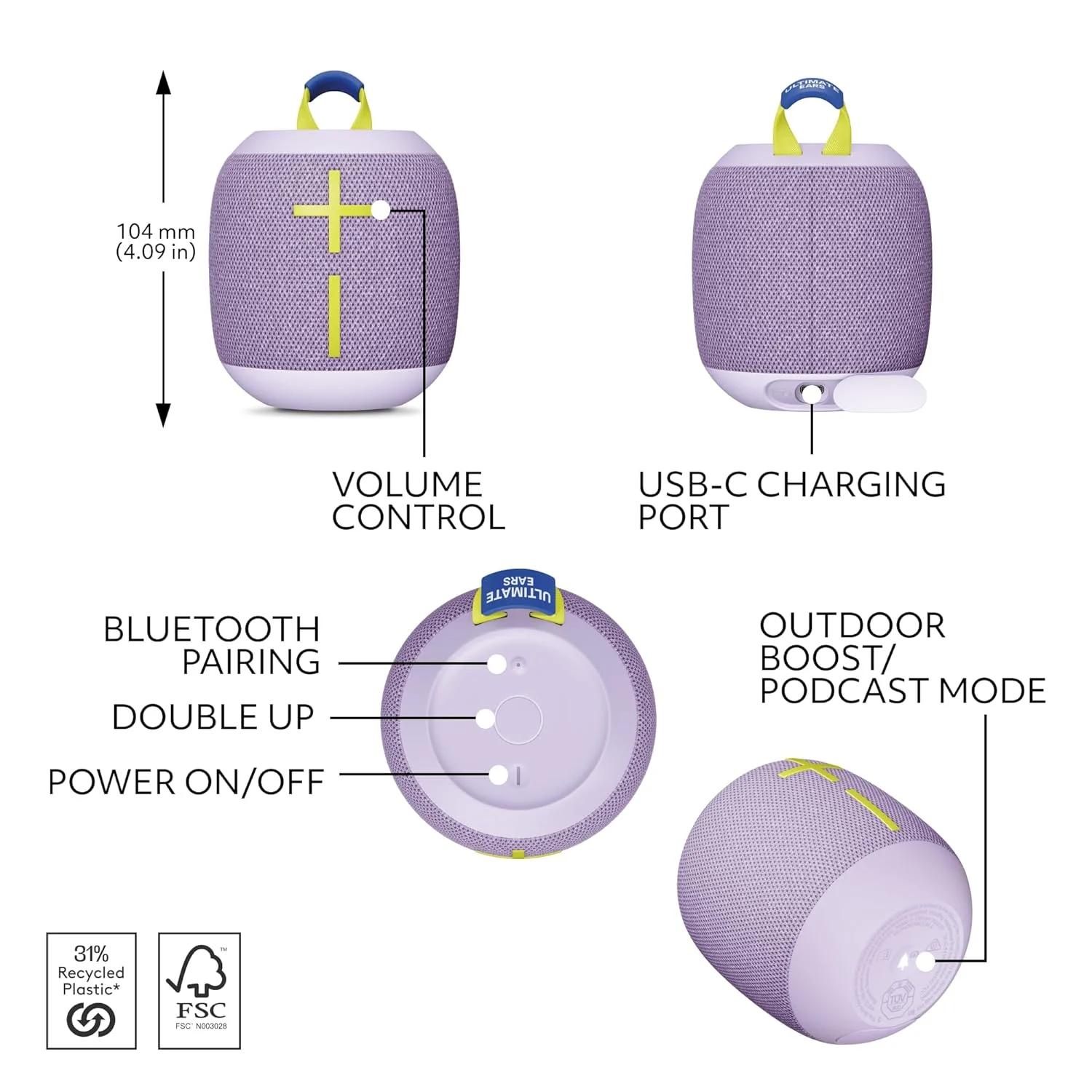 Ultimate Ears WONDERBOOM 4 Portable Waterproof Bluetooth Speaker, photo 4