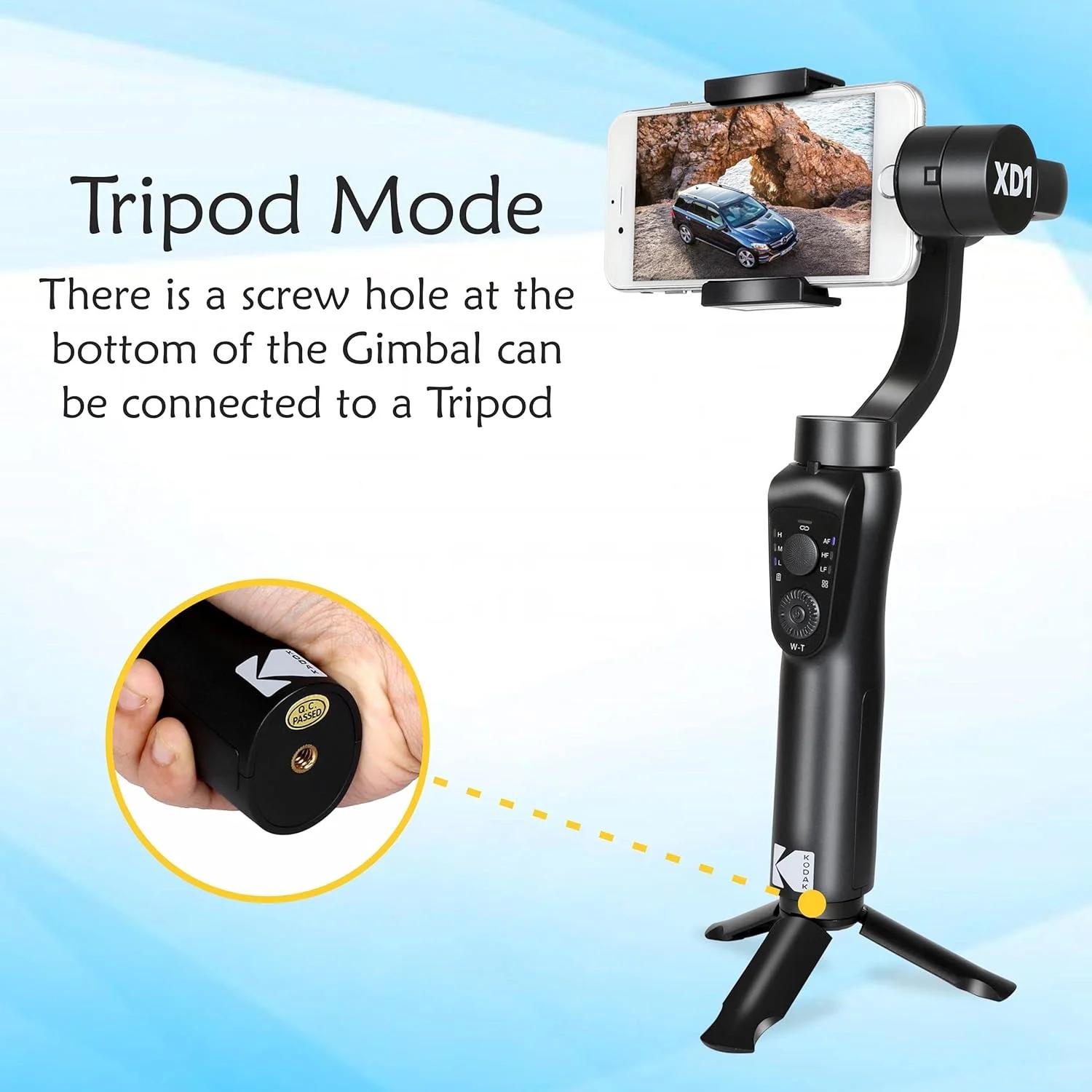 KODAK XD1 Smartphone Gimbal Black, photo 4