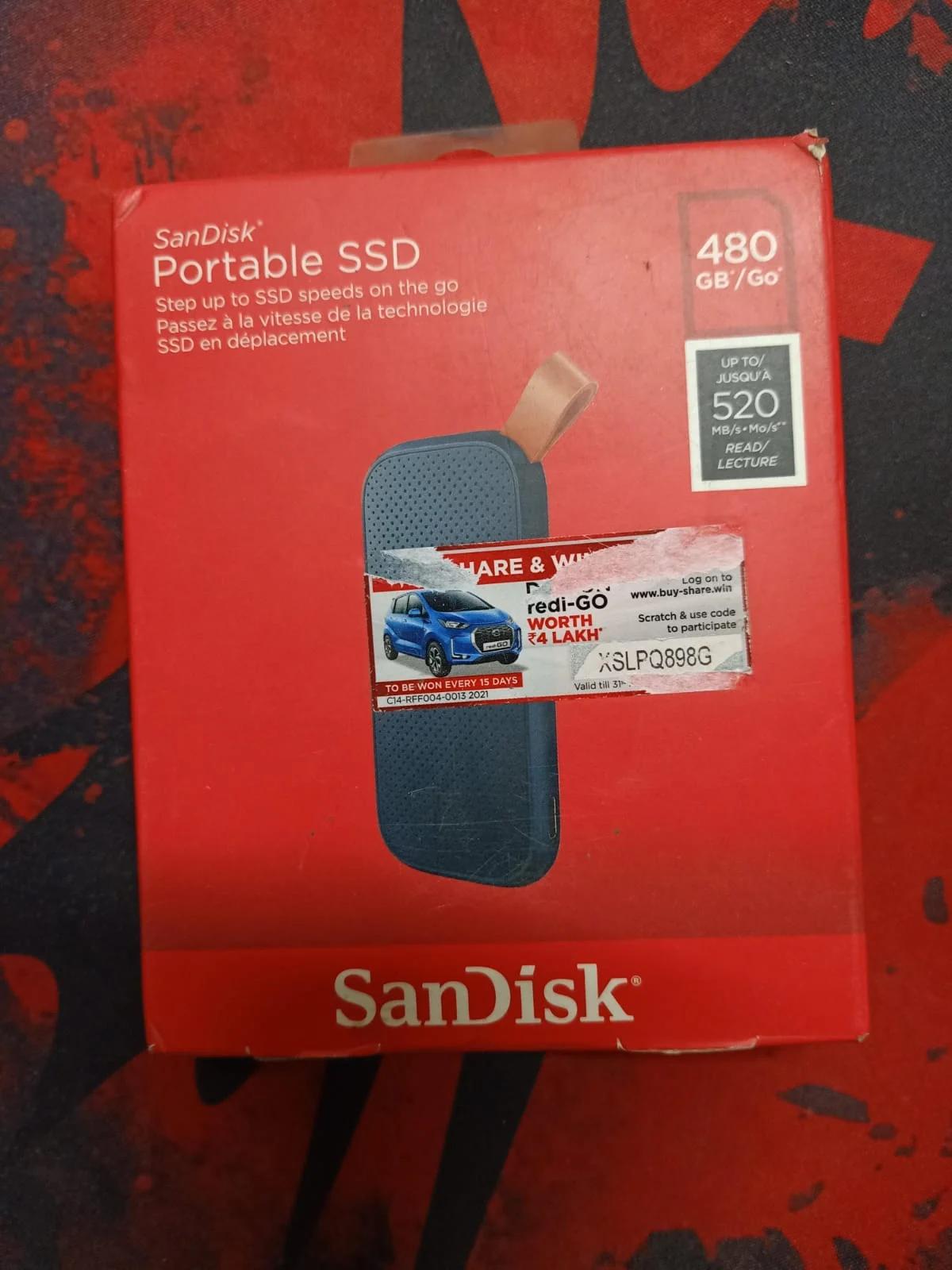 SanDisk Portable SSD 480GB USB 3.2 Gen2, photo 2