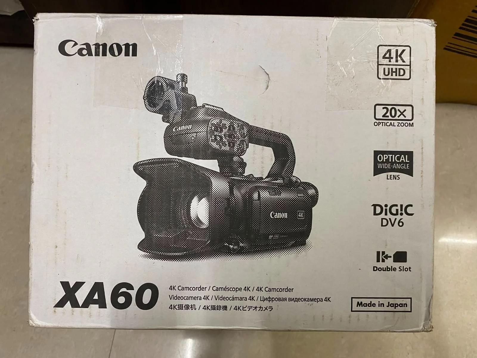 Canon XA60 4K Professional Camcorder, photo 2