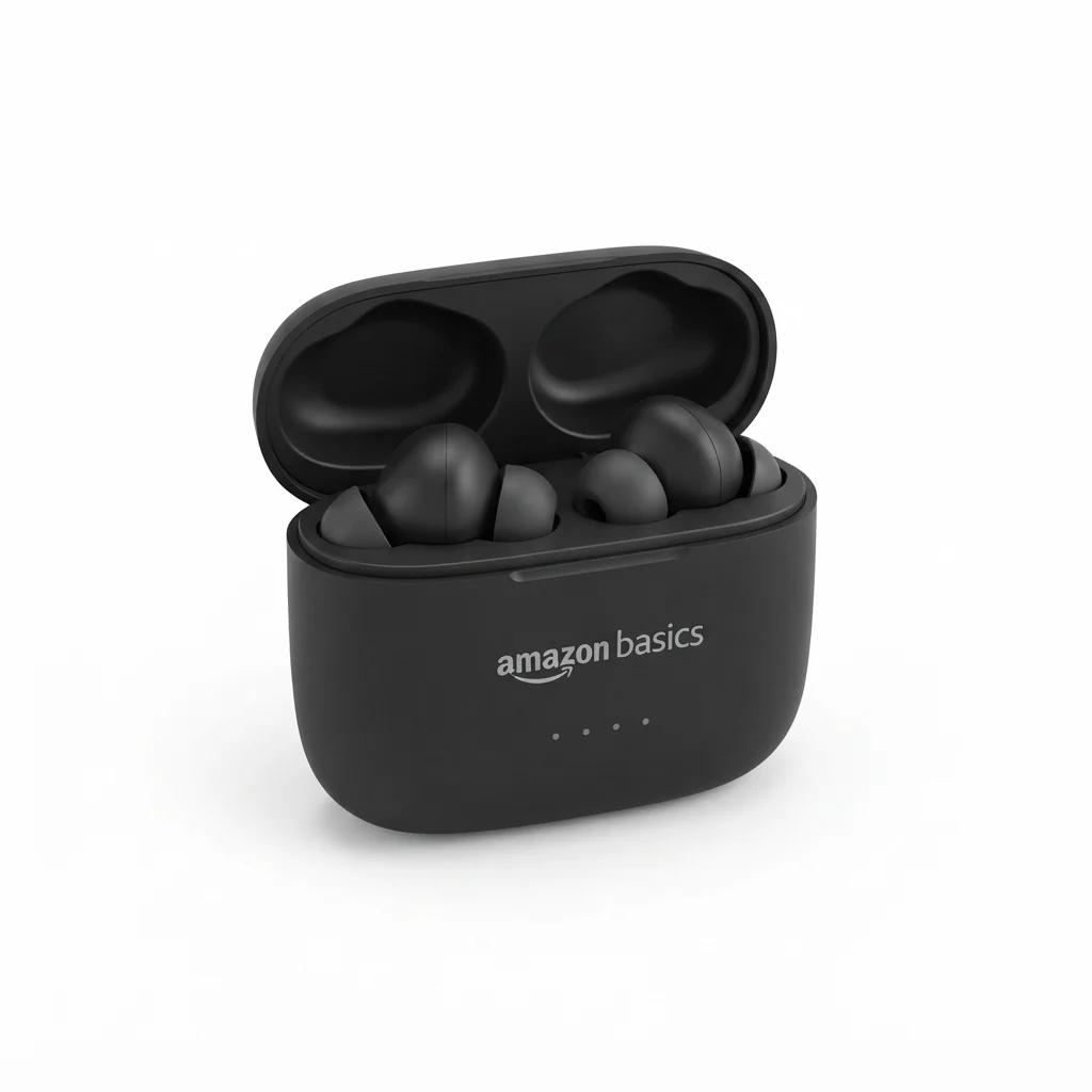 amazon basics Bluetooth 5.0 Truly Wireless in Ear Earbuds, Black