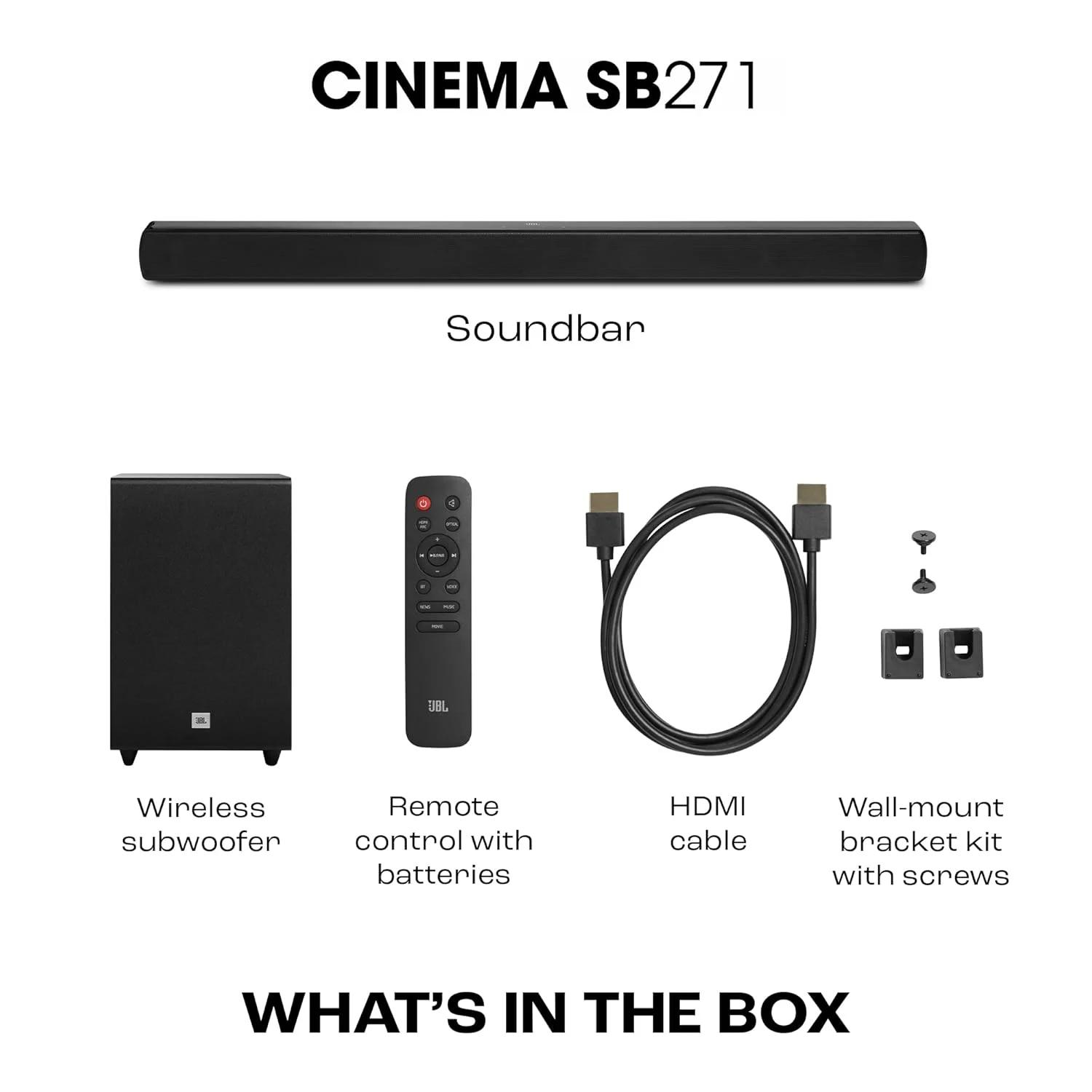 JBL Cinema SB271 2.1 Soundbar, photo 4