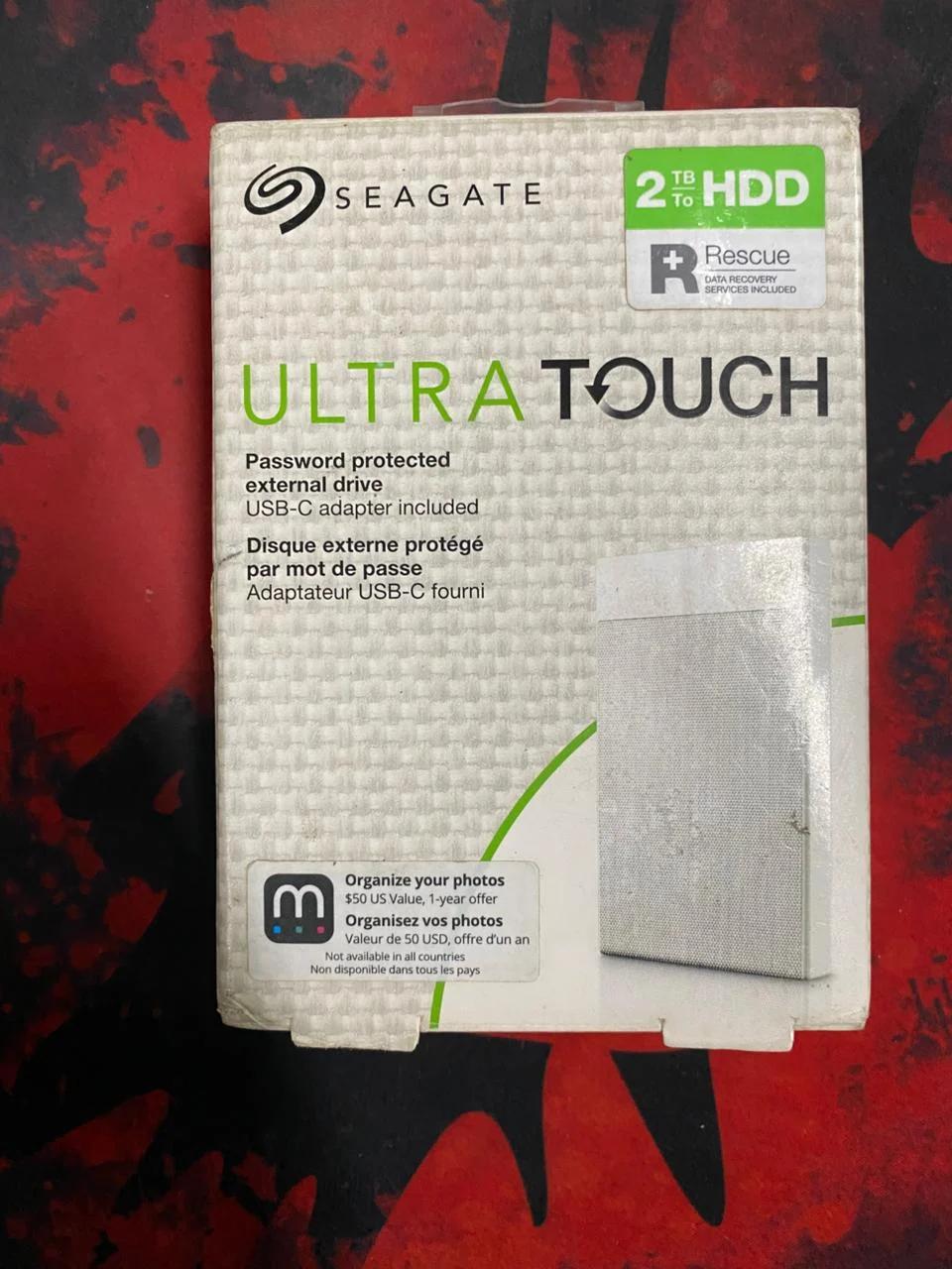 Seagate Ultra Touch 2 TB External Hard Drive Portable HDD - White (STHH2000402), photo 3