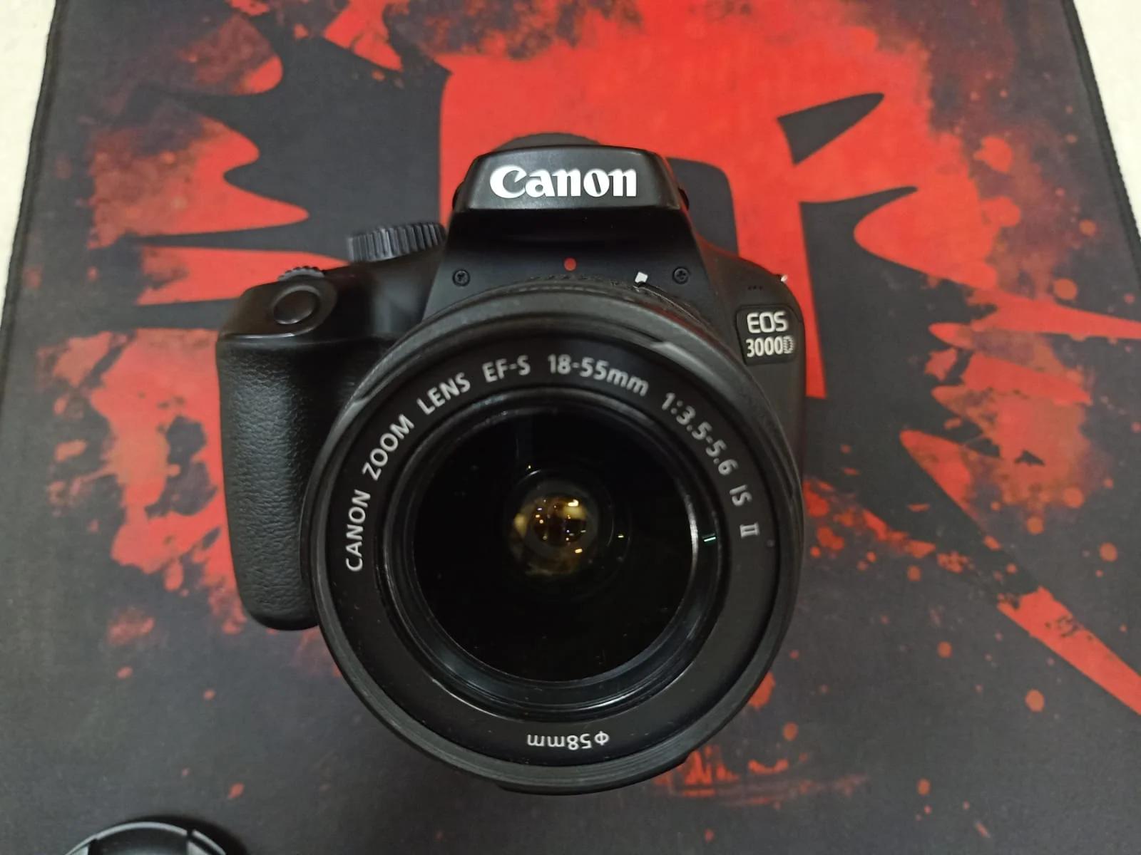 Canon EOS 3000D 18MP DSLR Camera with 18-55mm IS II Lens