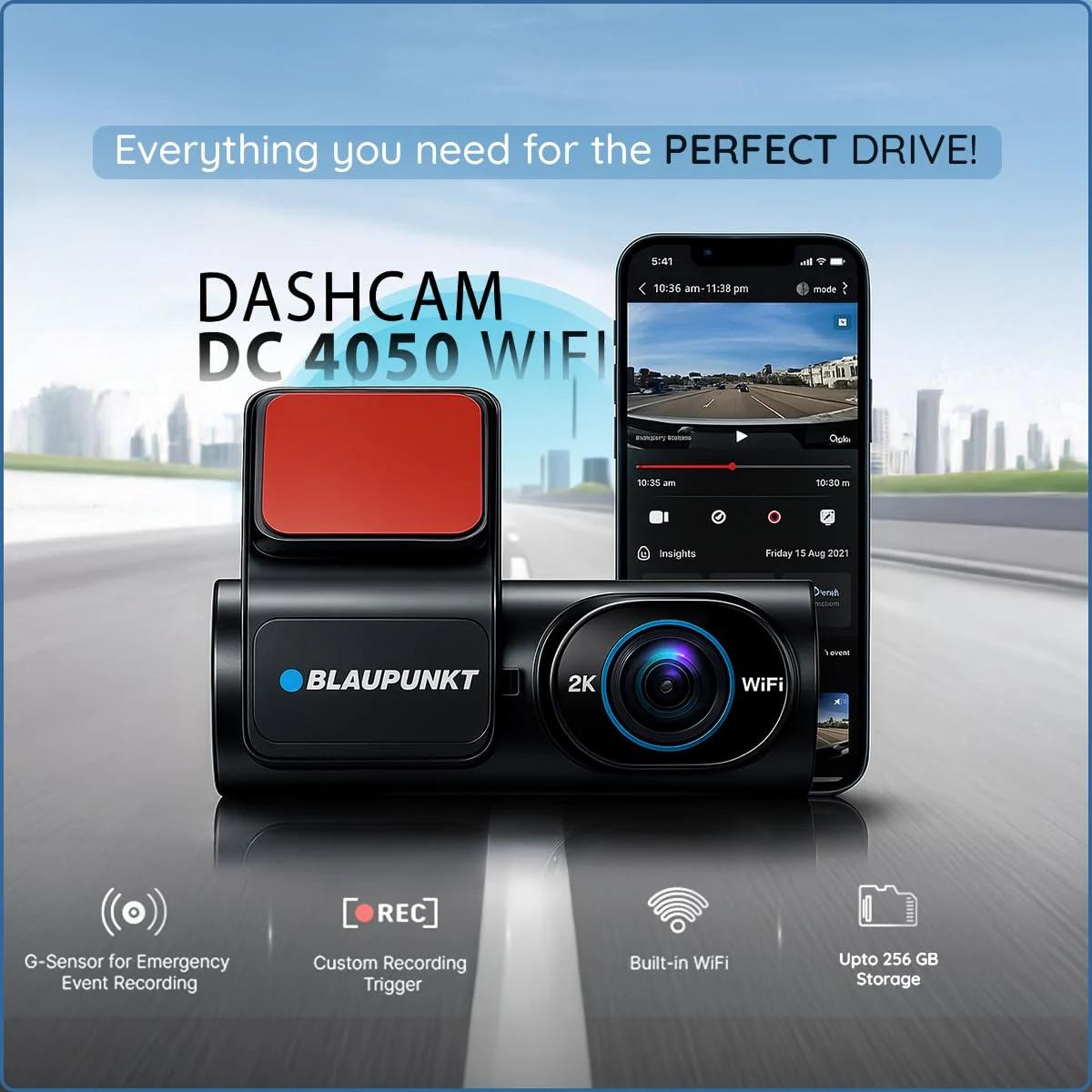 Blaupunkt Dashcam DC 4050 WiFi Dual Camera 2K, photo 4