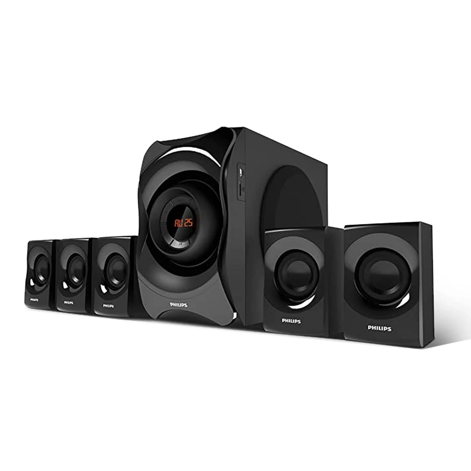 Philips SPA8000B/94 5.1 Channel 120W Multimedia Speaker System