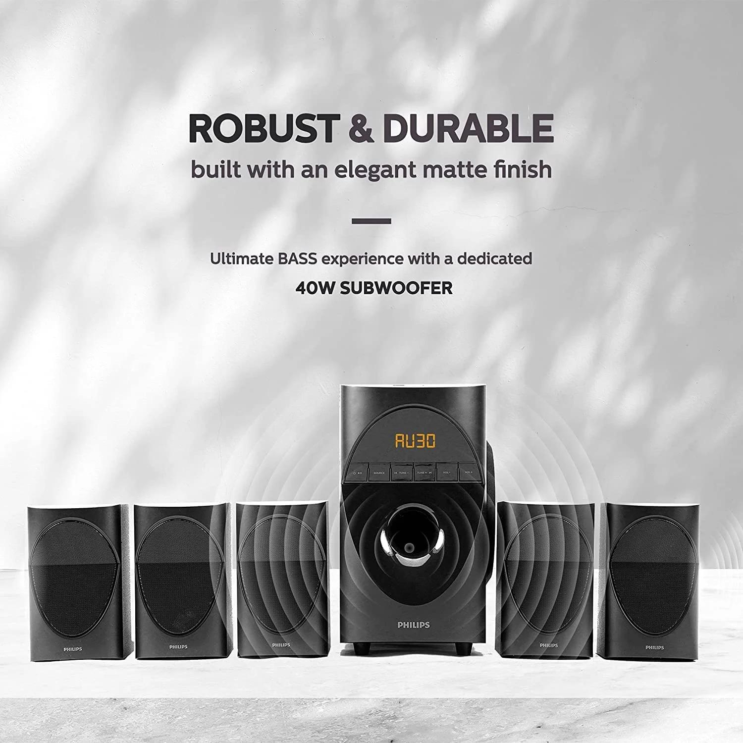 Philips in-SPA 5190B/94 5.1 Channel 90W Multimedia Speaker System, photo 2