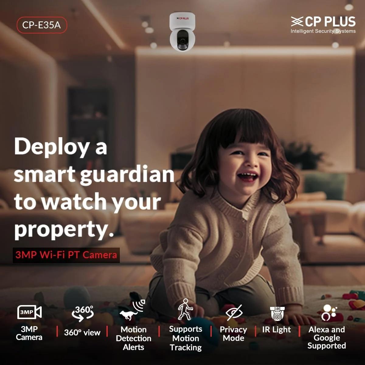 CP PLUS CP-E35A 3 MP Smart Wi-Fi CCTV Camera, photo 5