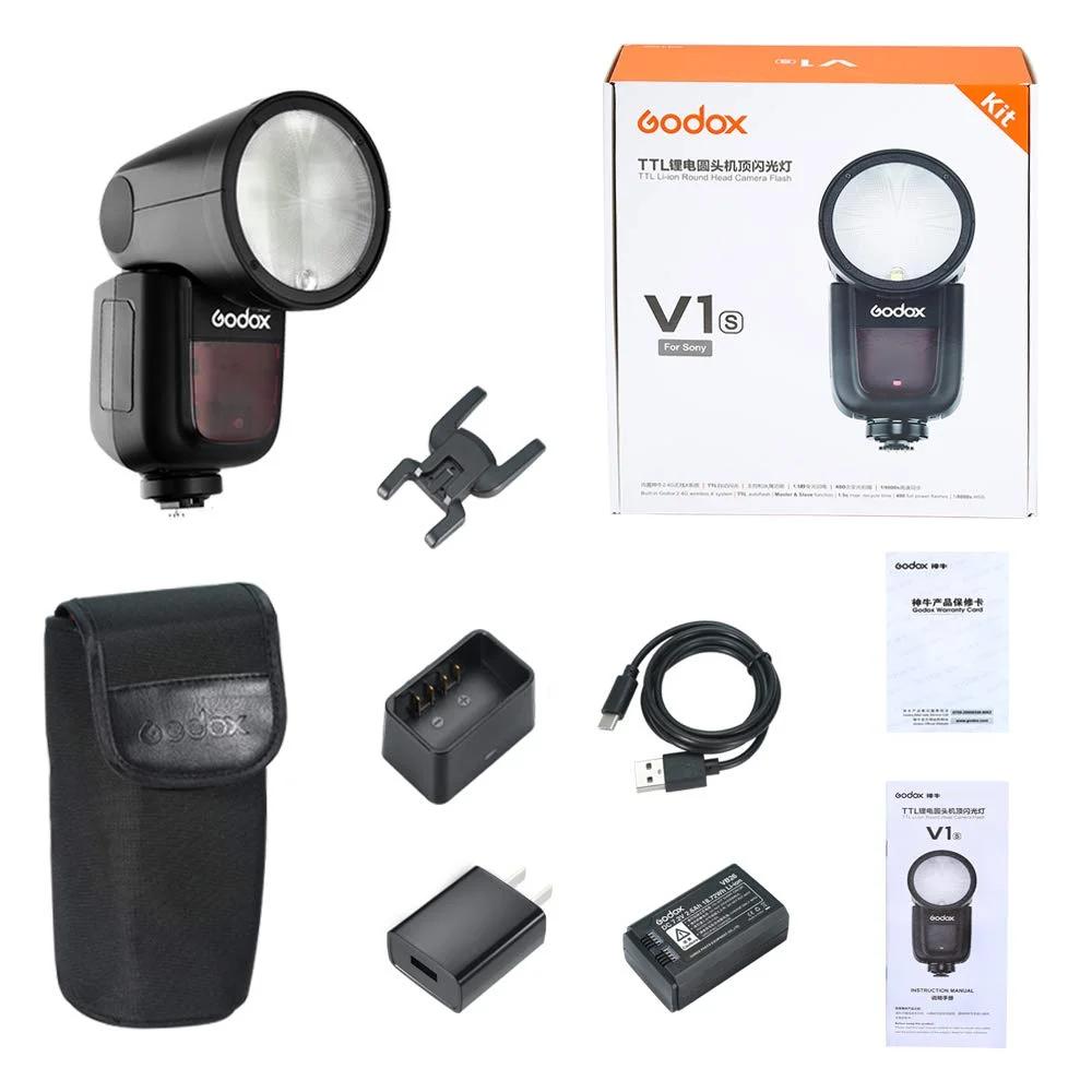 Godox V1-S Round Head Camera Flash for Sony, photo 4