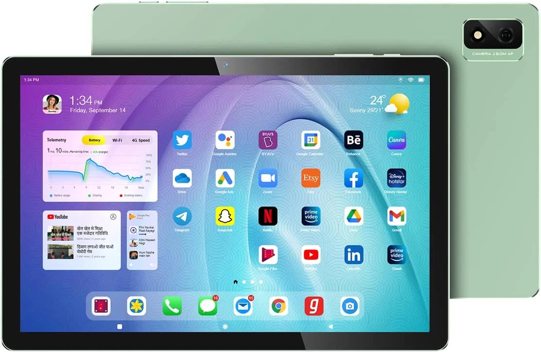 Reeva_Plus Tablet 10.1 inch 4 GB RAM 64 GB ROM