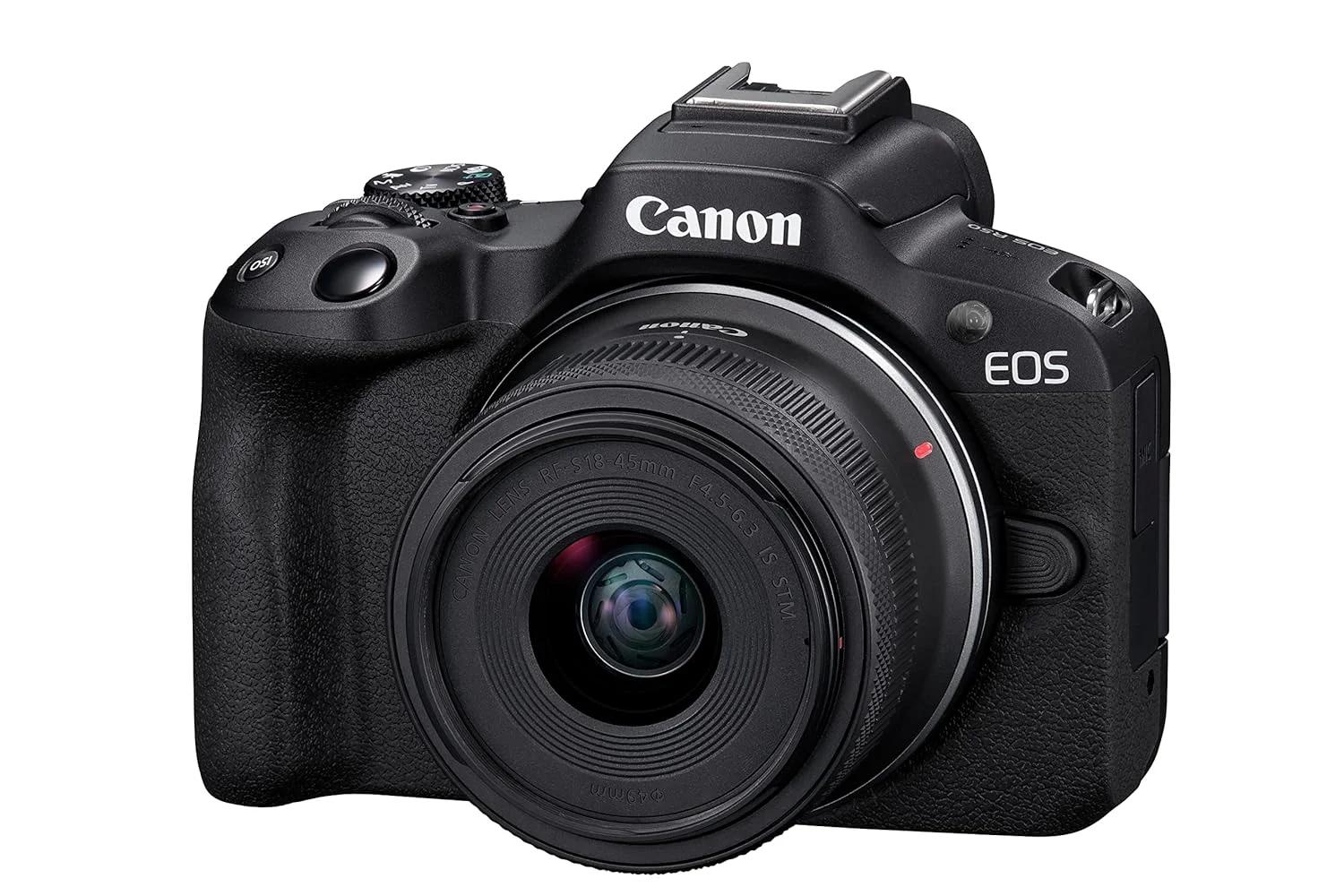 Canon EOS R50 RF-S18-45mm f/4.5-6.3 is STM Mirrorless Camera