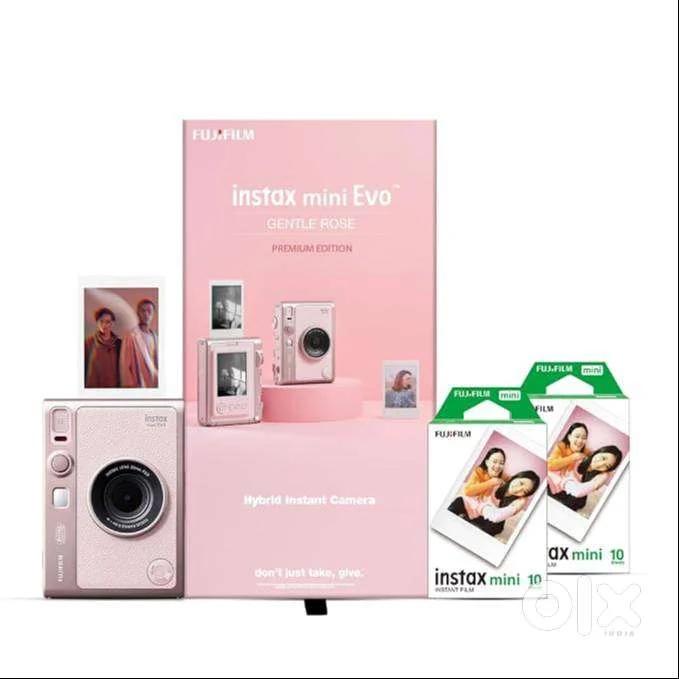 Fujifilm Instax Mini Evo Hybrid Camera Premium Edition Gentle Rose