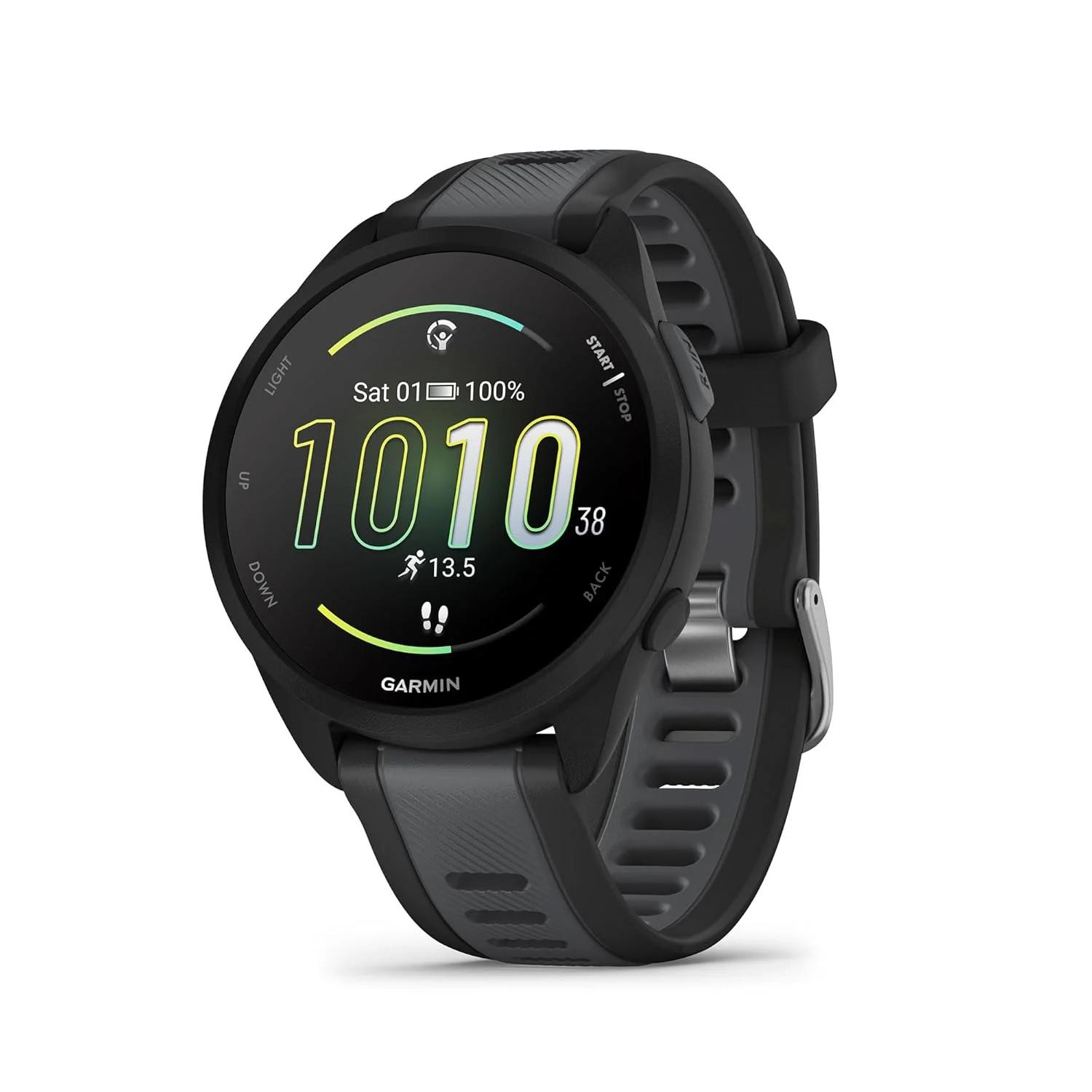 Garmin Forerunner 165 43mm Black/Slate Grey GPS Running Smartwatch