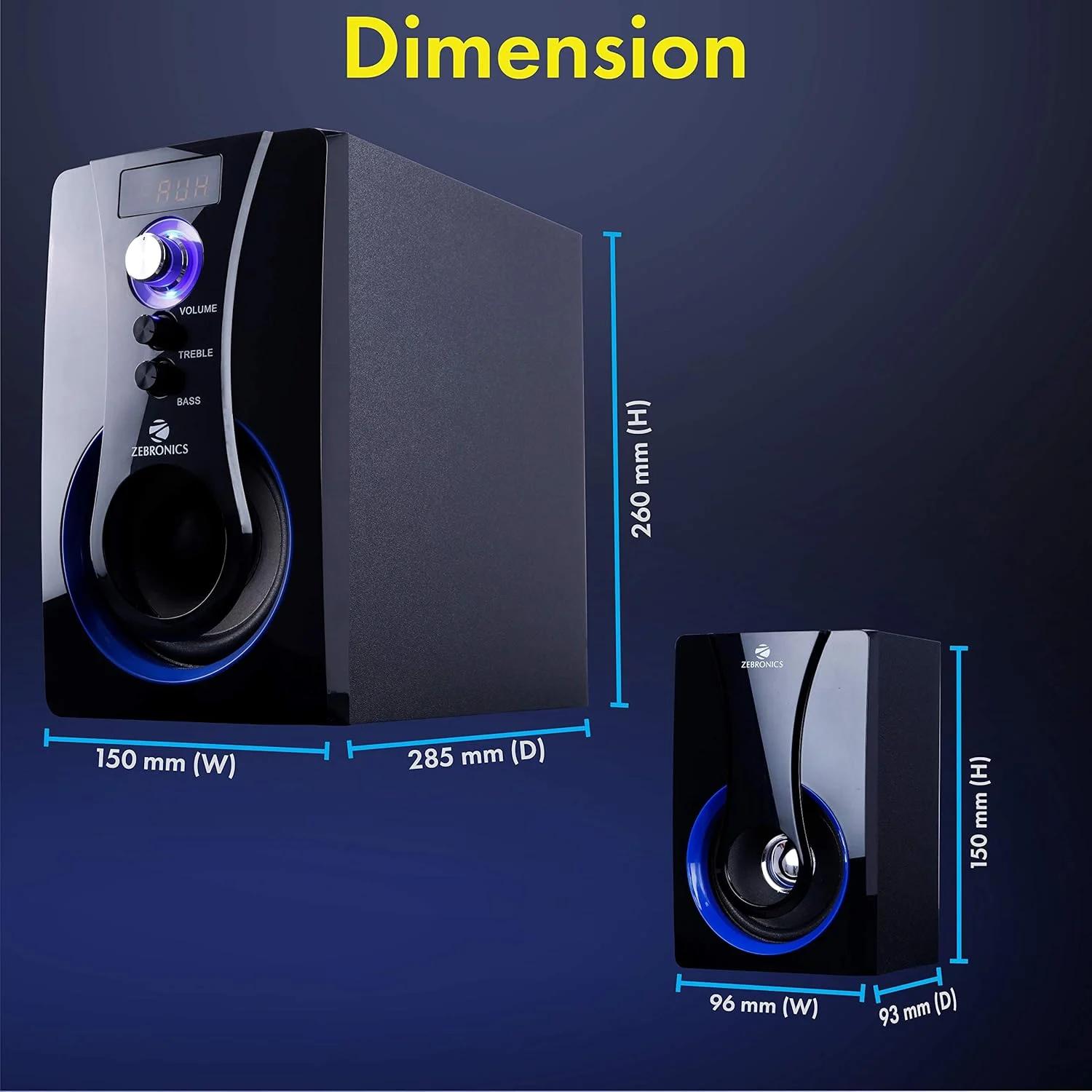Zebronics ZEB-BT2490RUCF 2.1 Multimedia Speaker, photo 4