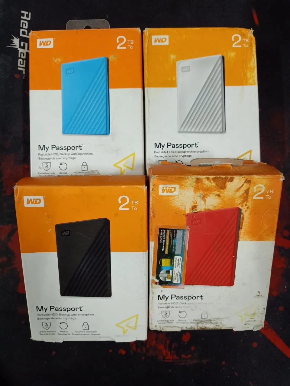 WD My Passport Portable Hard Drive 2TB Blue, photo 4
