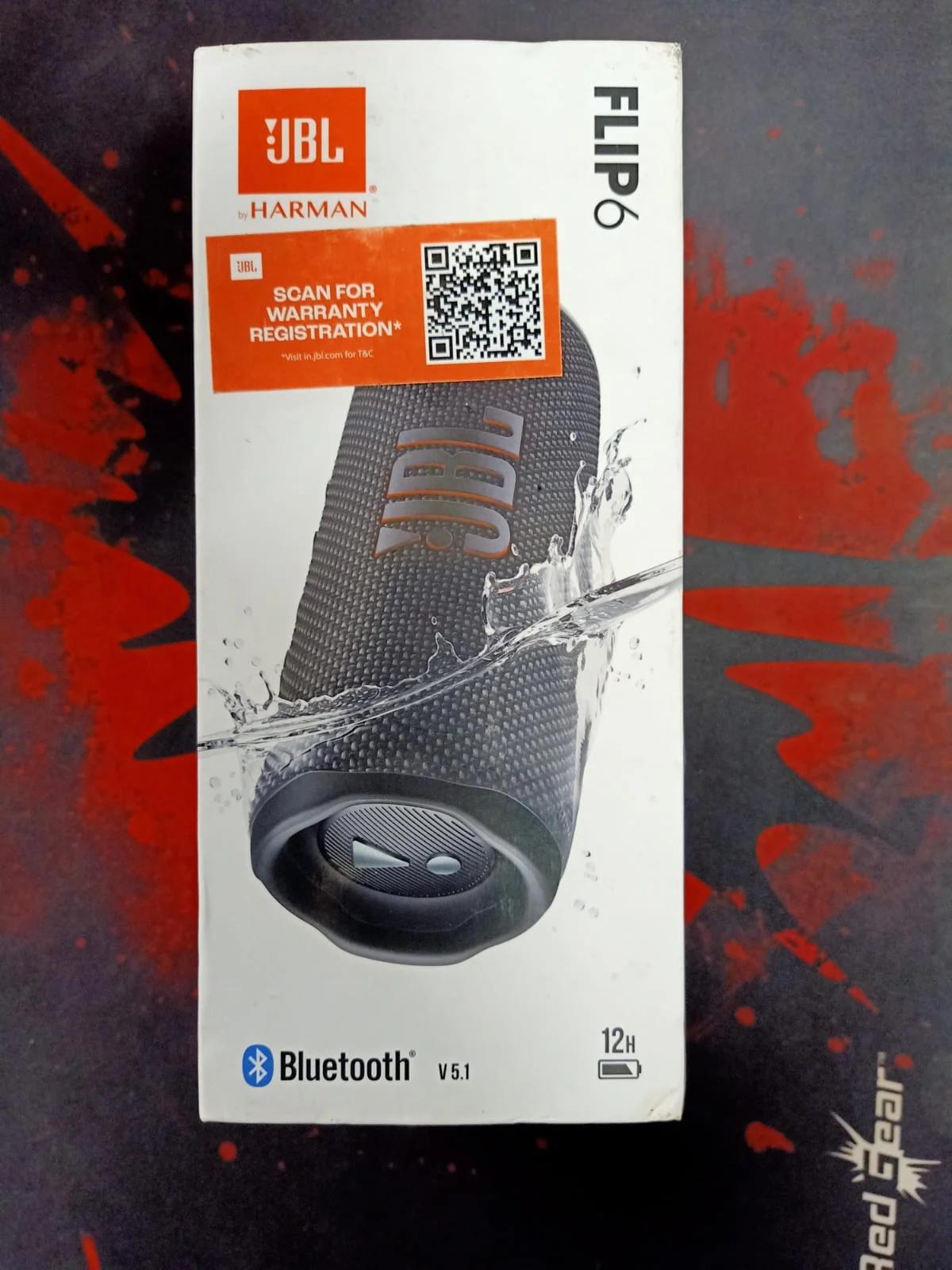 JBL Flip 6 Wireless Portable Bluetooth Speaker, Black, photo 3