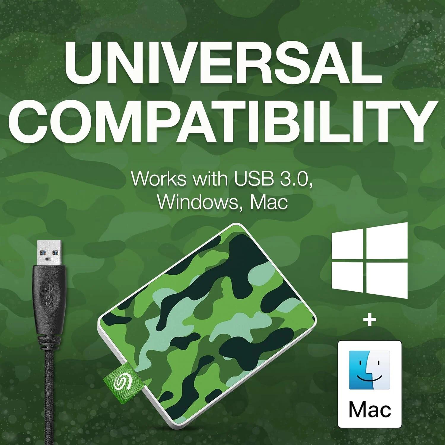 Seagate One Touch SSD 500GB Camo Green, photo 4