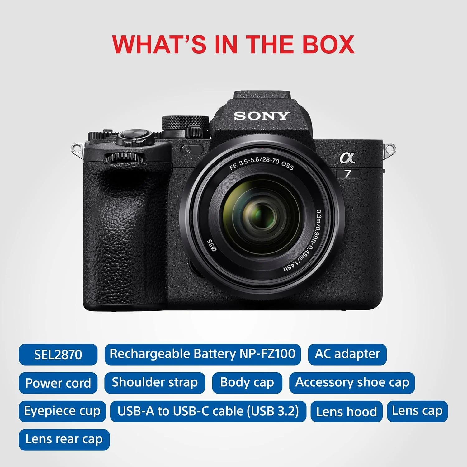 Sony Alpha ILCE-7M4K Full-Frame Hybrid Camera with 28-70mm Digital Zoom Lens, photo 3