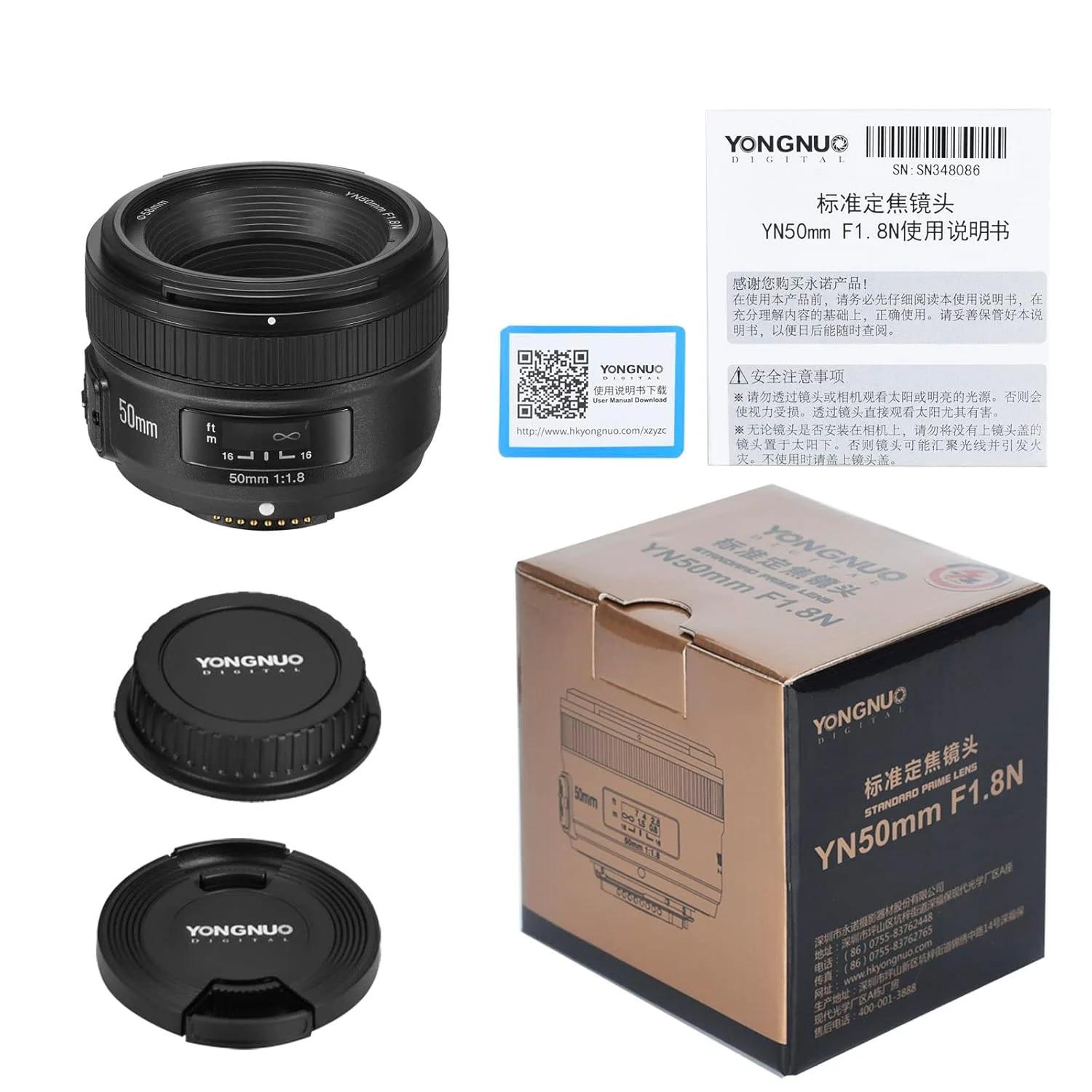 Yongnuo YN50mm F1.8 Prime Lens for Nikon DSLR, photo 4