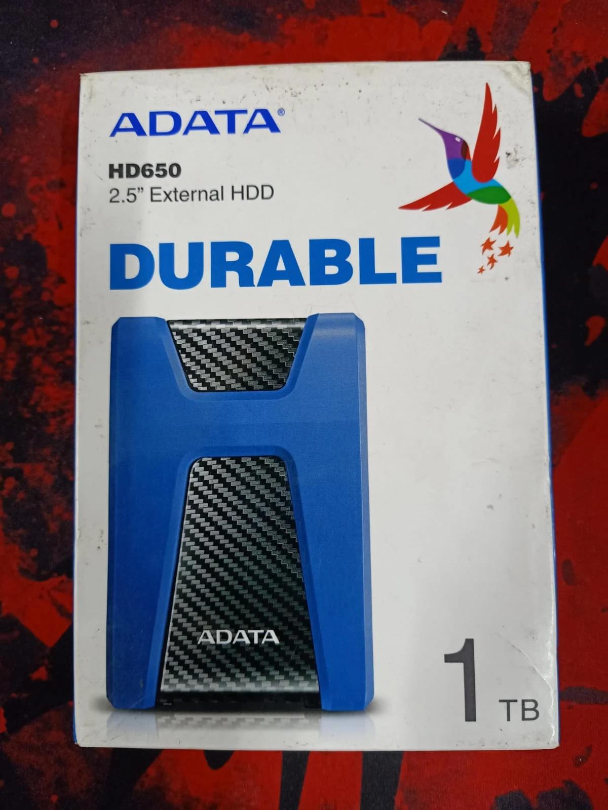 ADATA HD650 1TB USB 3.0 Portable External Hard Drive - Blue, photo 2