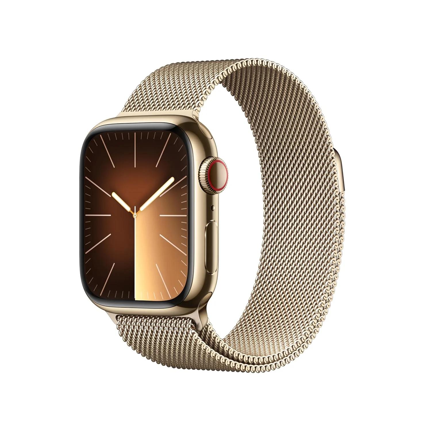 Apple Watch Series 9 GPS + Cellular 41mm Gold Stainless Steel Case, photo 2