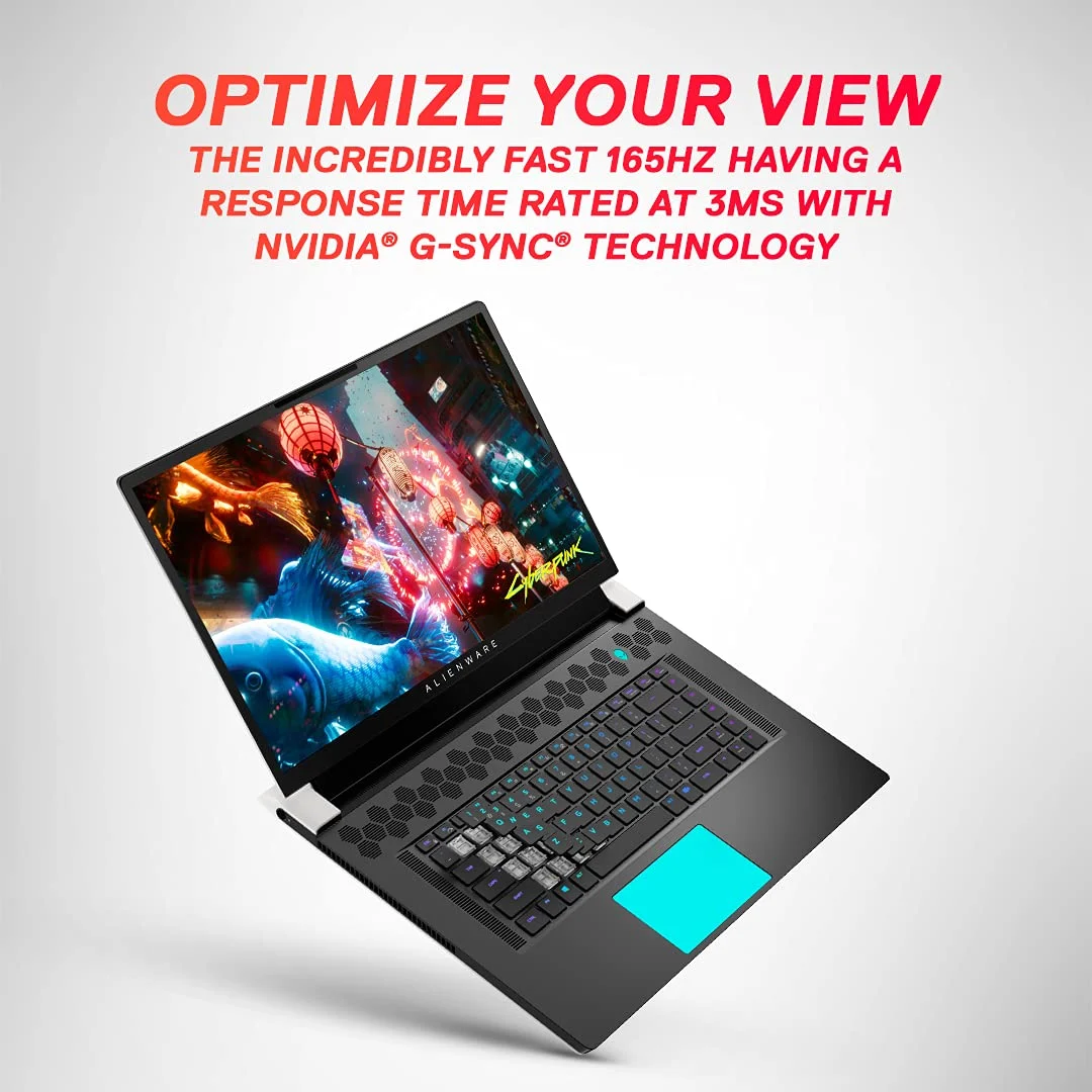Dell Alienware X17 R1 Gaming Laptop i9-11980HK in use