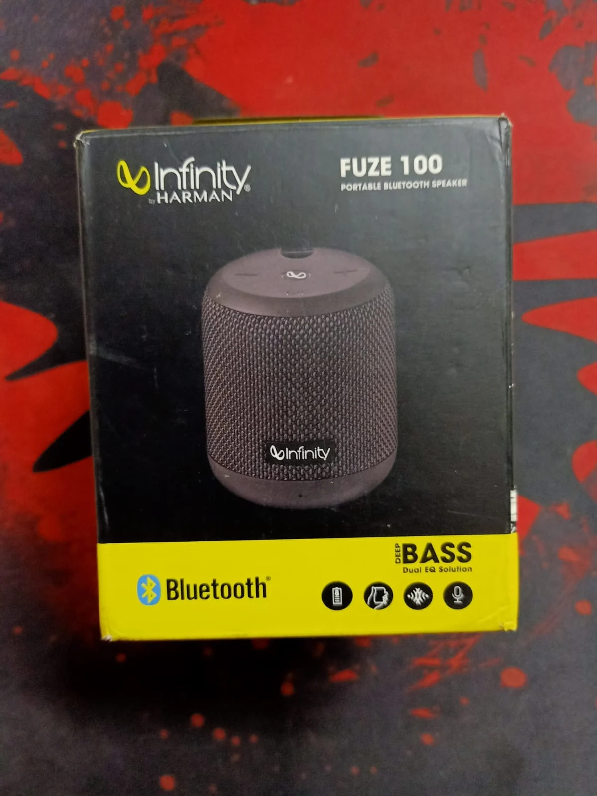 Infinity Fuze 100 Wireless Portable Bluetooth Speaker in use