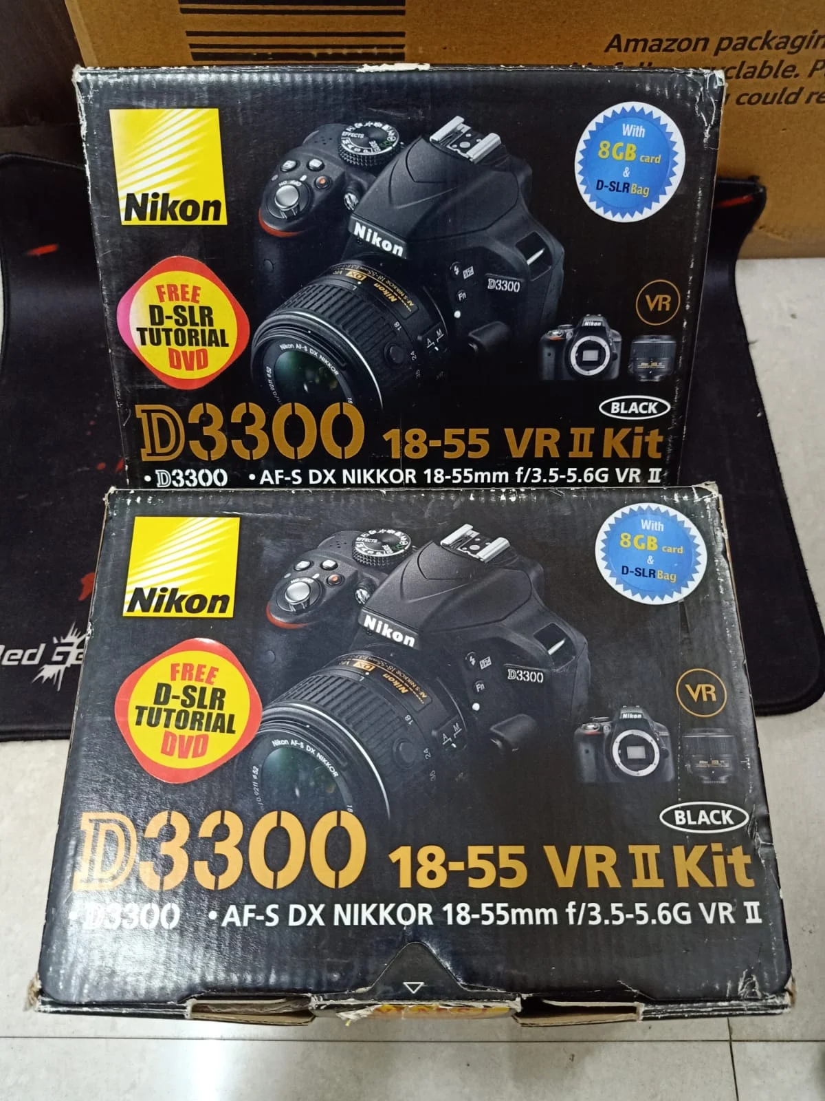 Nikon D3300 24.2 MP DSLR with 18-55mm VR II Lens in use
