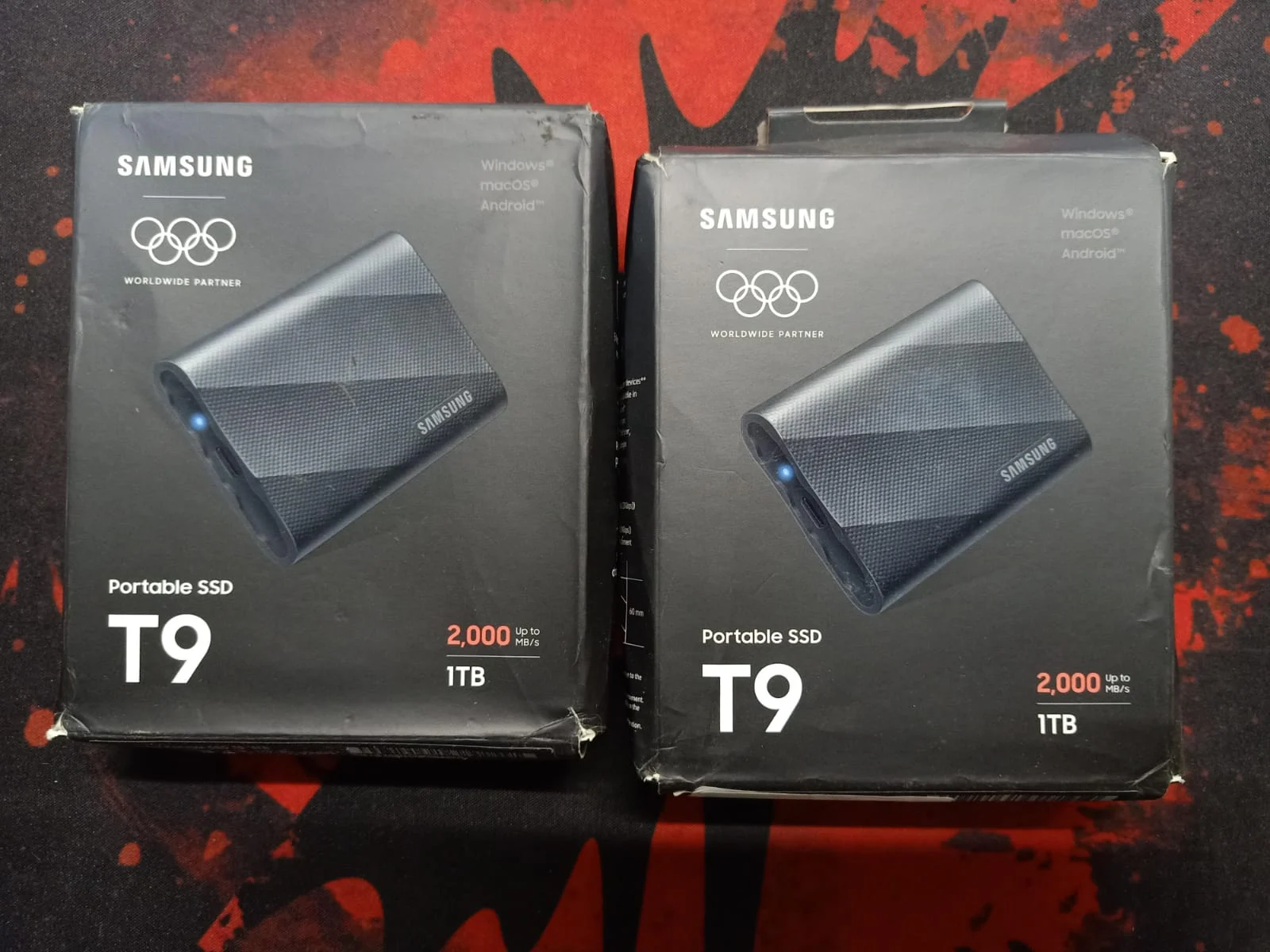 Samsung T9 Portable External SSD 1TB in use