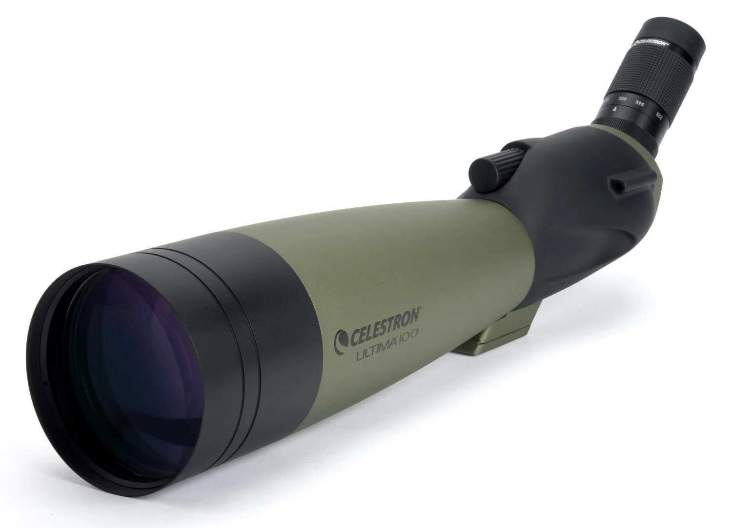 Celestron Ultima 100 Angled Spotting Scope in use