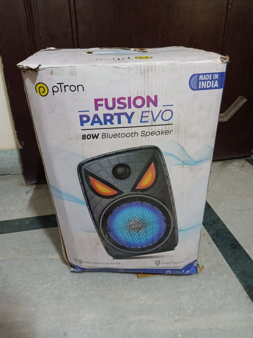 pTron Fusion Party Evo 80W Karaoke Bluetooth Speaker in use