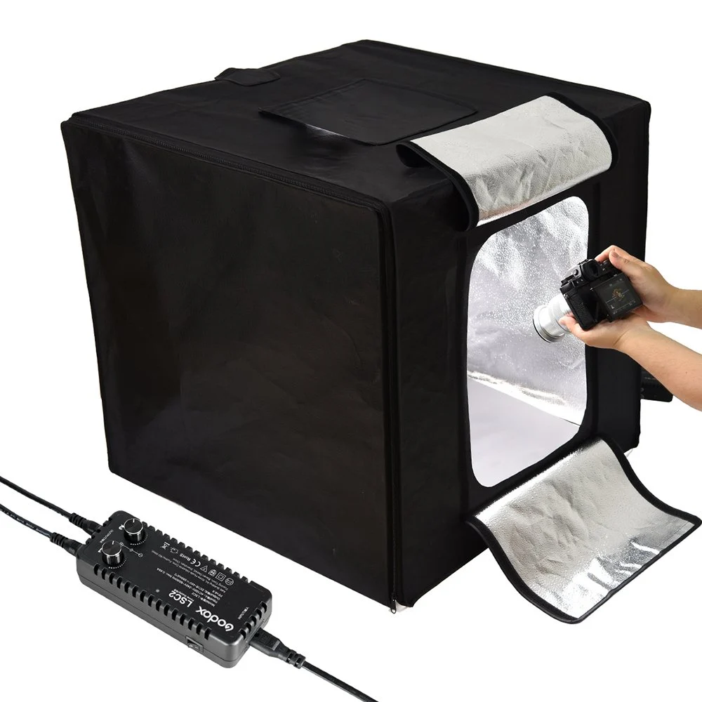 Godox LSD80 Mini Photography Studio Lighting Tent 32x32x32 inch in use