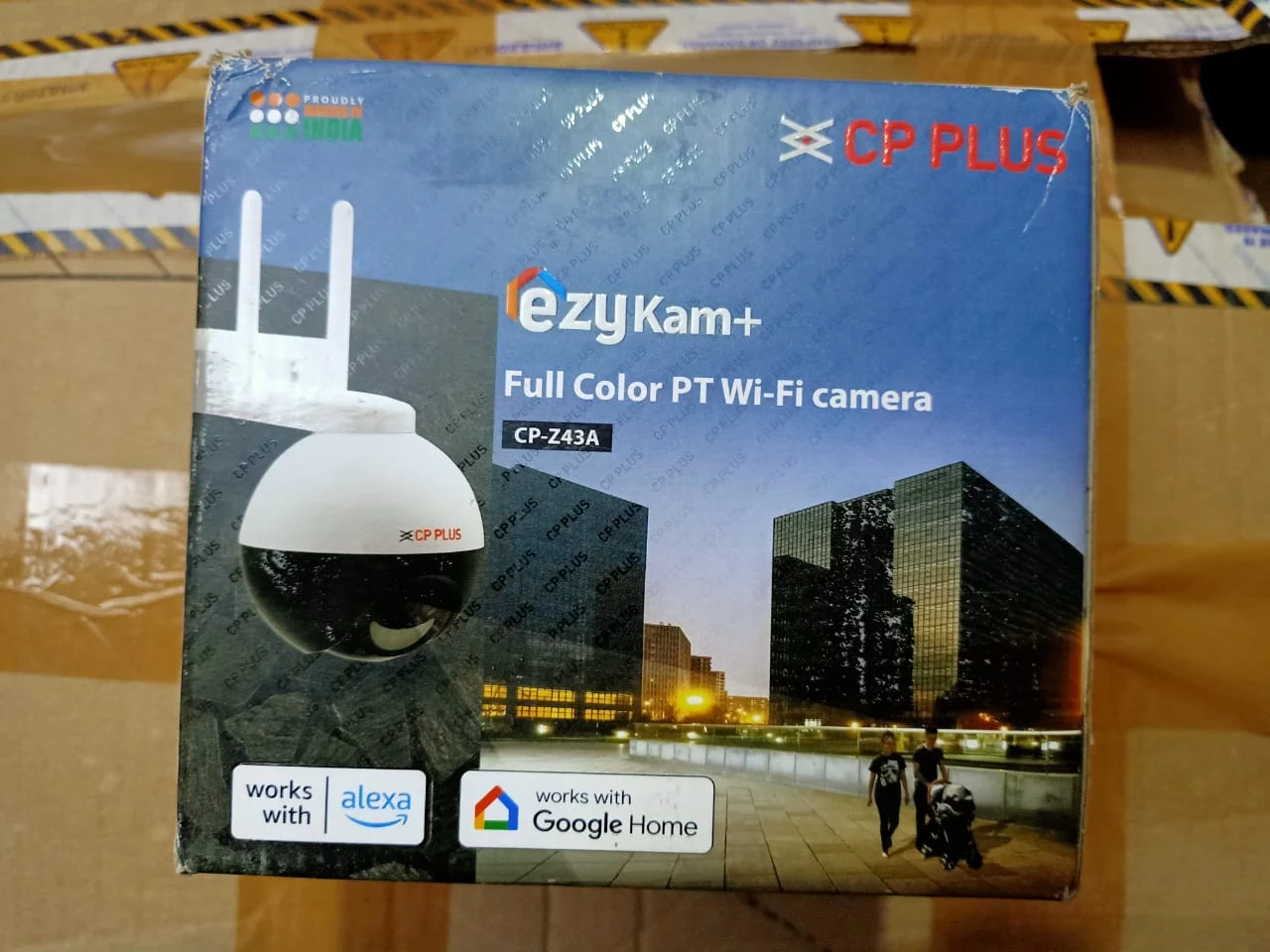 CP Plus ezyKam+ CP-Z43A 4MP Wi‑Fi Security Camera in use