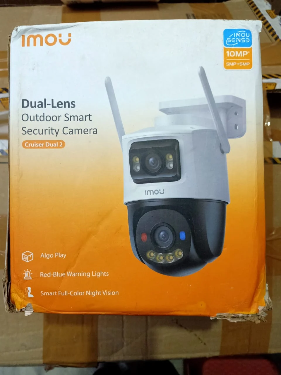 Imou Cruiser Dual 2 10MP Dual-Lens Wi-Fi Security Camera in use