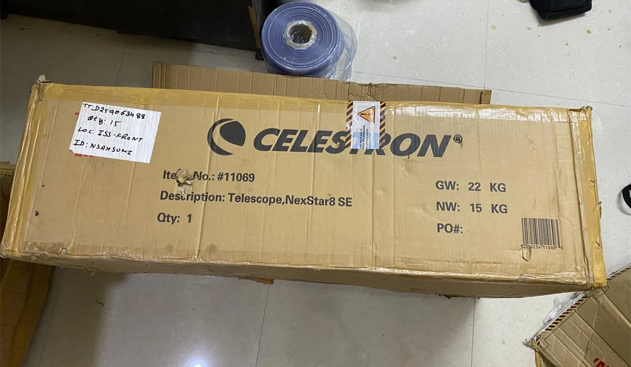 Celestron NexStar 8SE Computerized Telescope in use