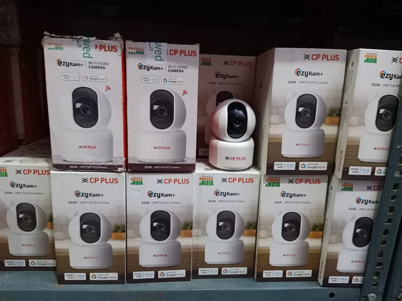 CP PLUS CP-E25A 2MP Full HD Smart Wi‑Fi CCTV Camera in use