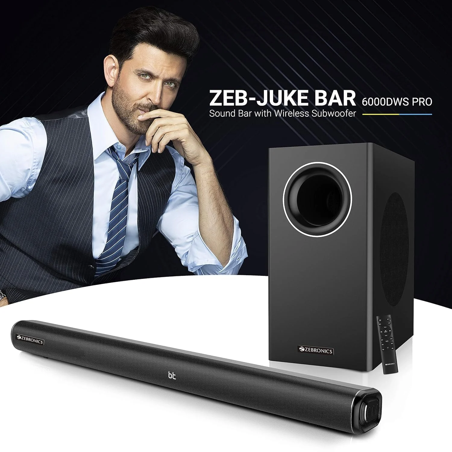 Zebronics ZEB-JUKE BAR 6000 DWS PRO Soundbar in use