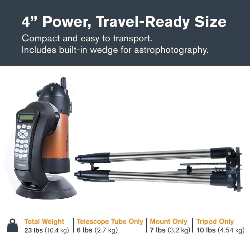 Celestron NEXSTAR 4SE Computerized Telescope in use