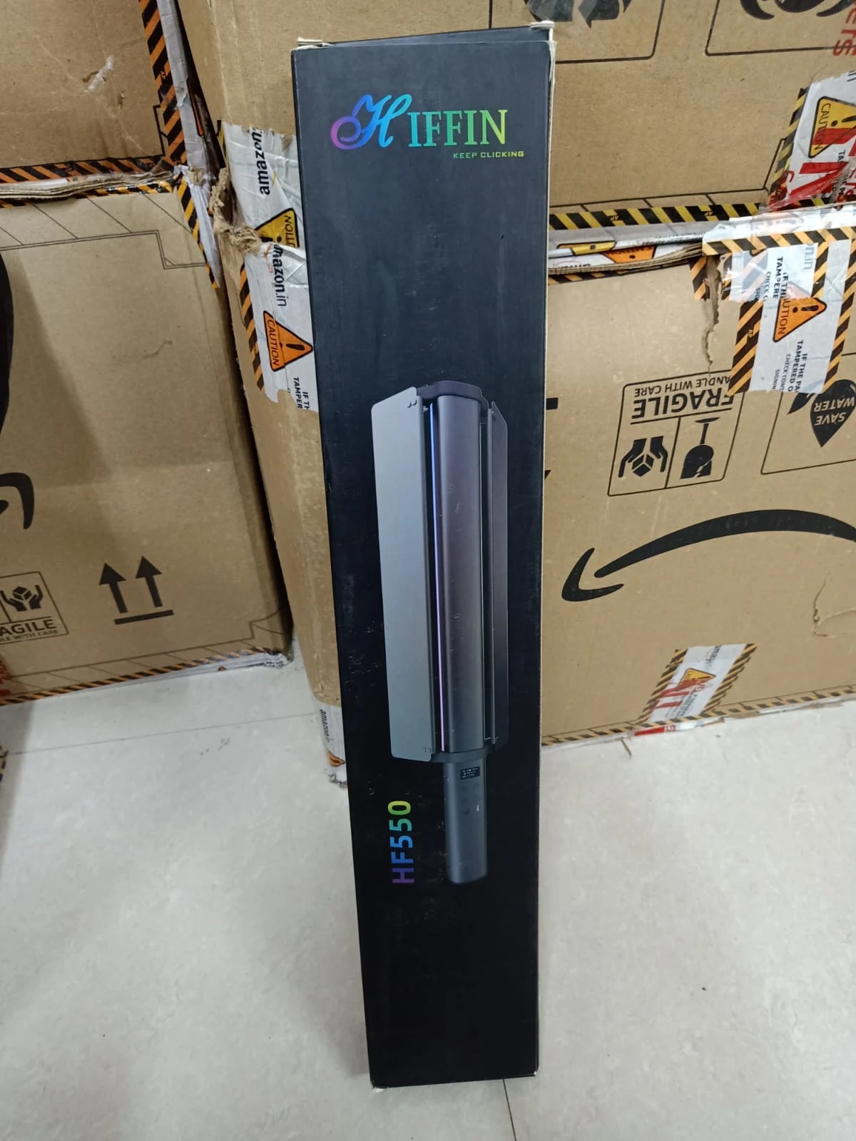 HIFFIN HF-550 RGB LED Stick Light 30W in use