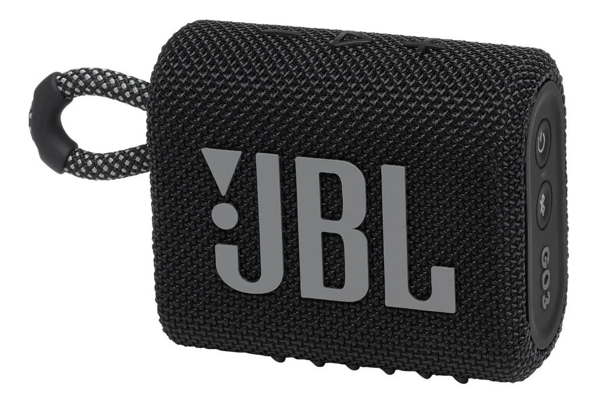 JBL Go 3 Wireless Portable Bluetooth Mini Speaker in use