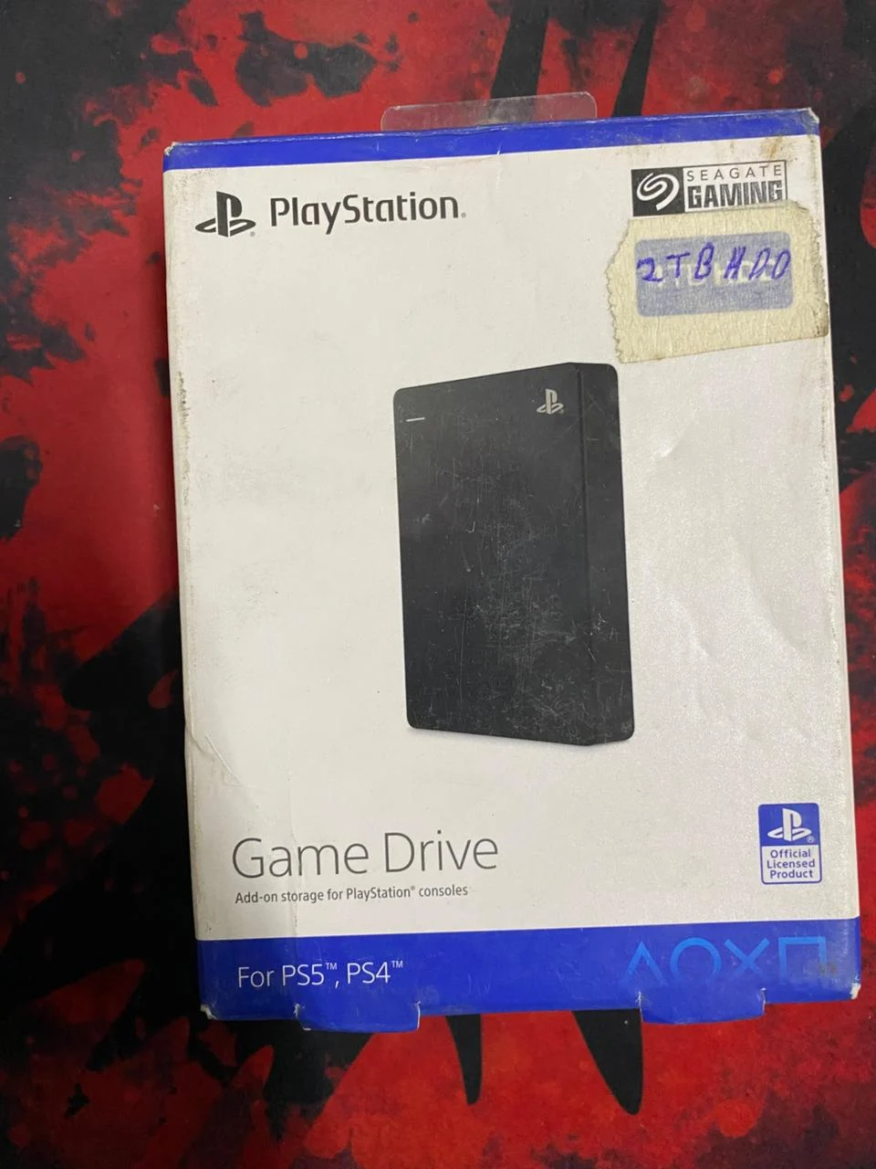 Seagate Game Drive 2TB Portable External Hard Drive in use