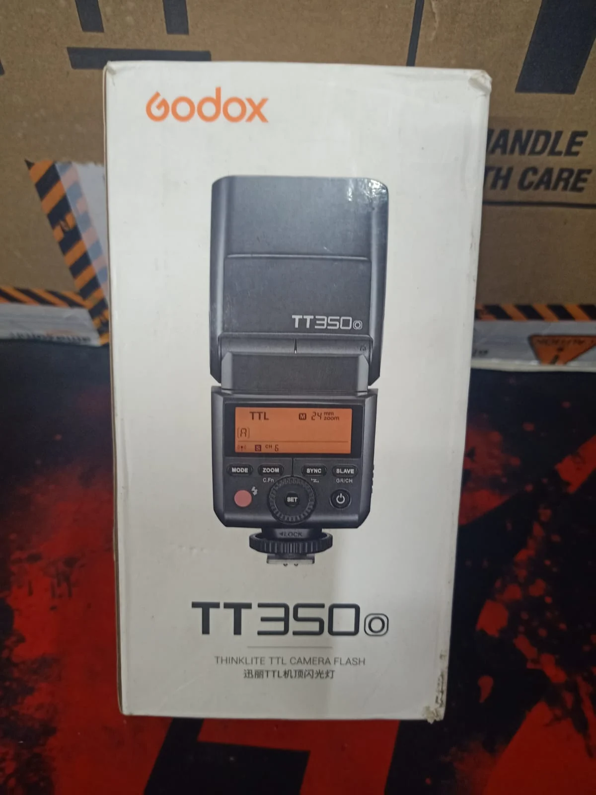 Godox TT350-O TTL Camera Flash in use