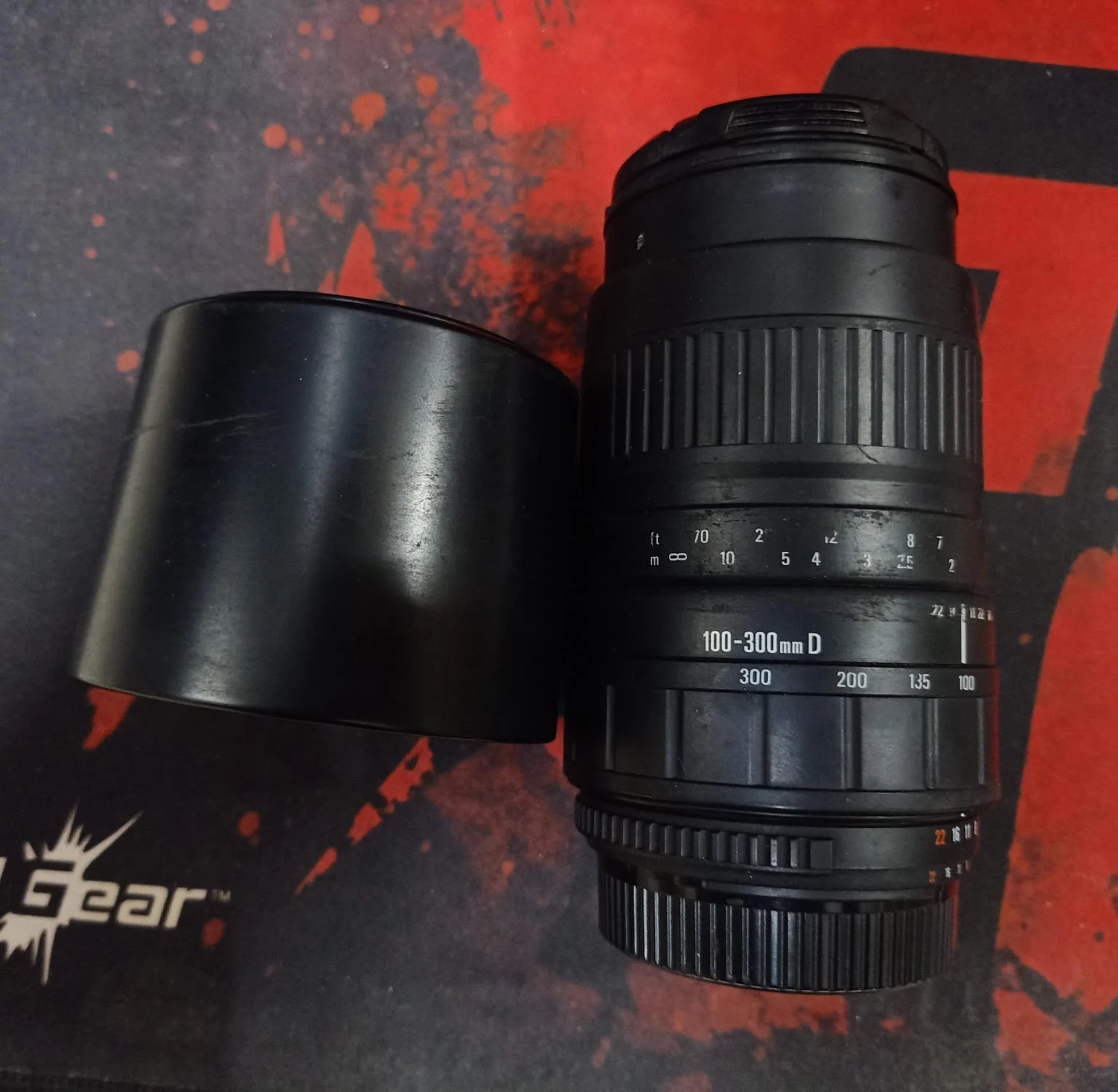 Sigma 100-300mm F4.5-6.7 DL for Canon AF in use
